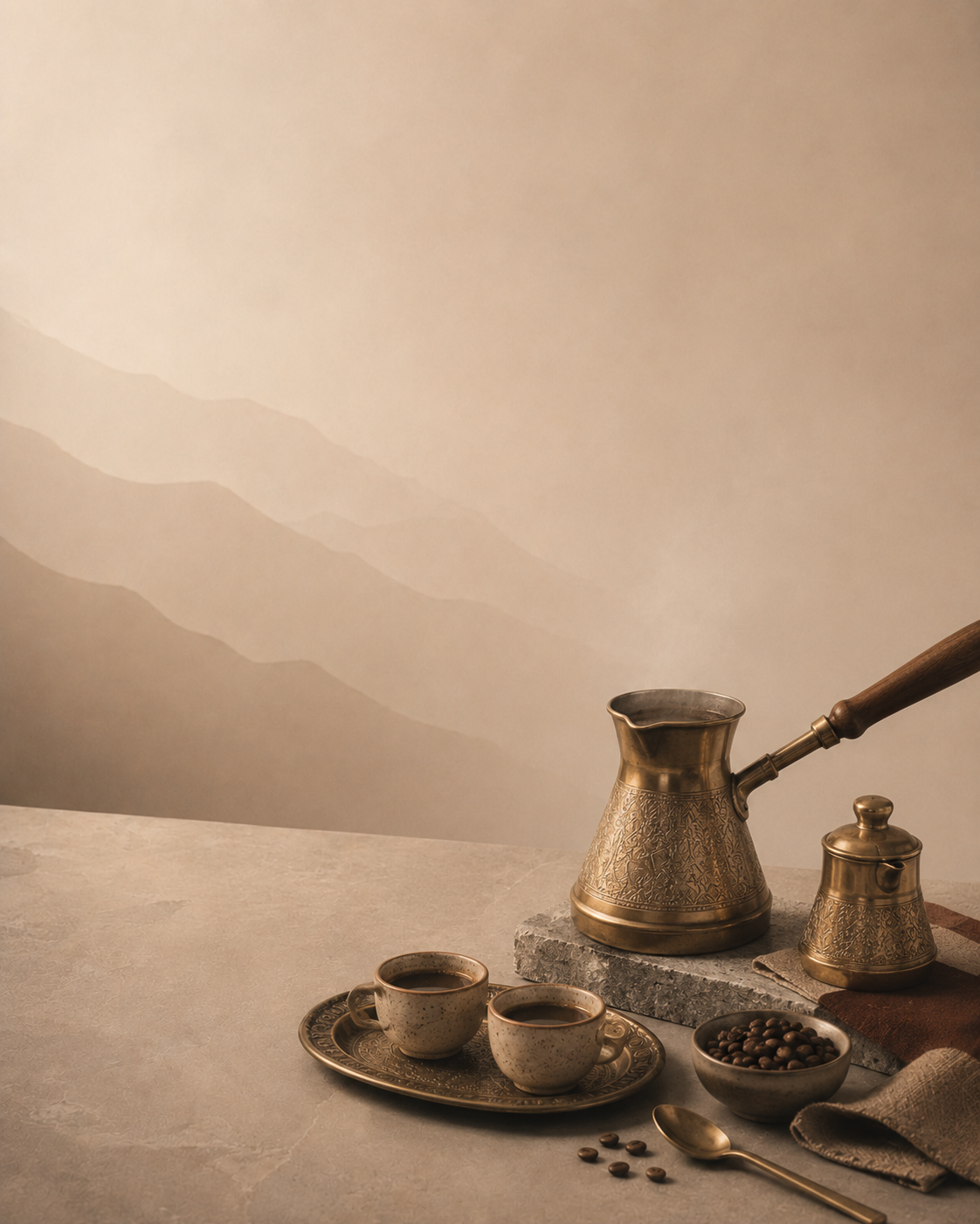 Ibrik-amp-Stovetop Hamdan Coffee