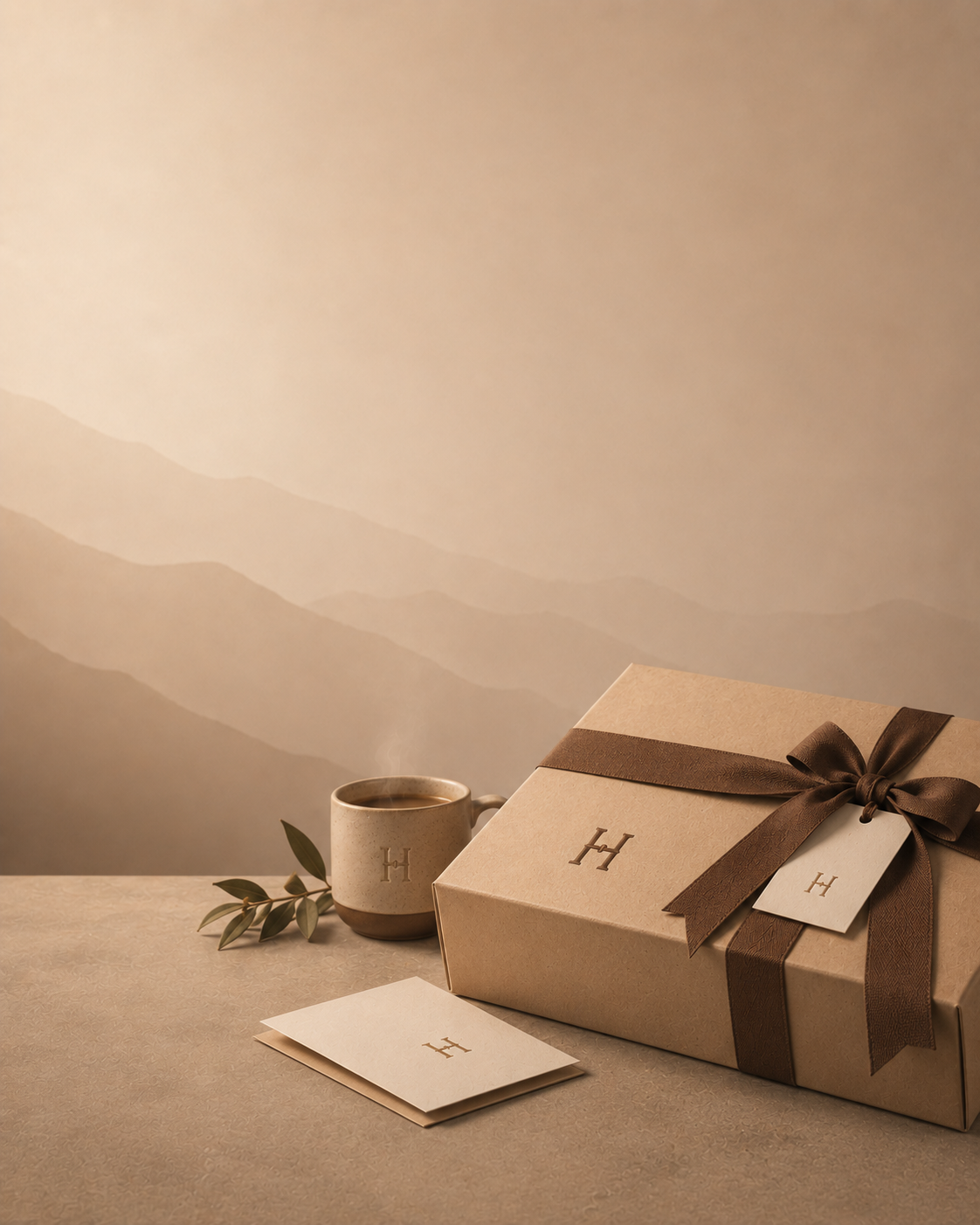 Hamdan Coffee corporate gifting collection with premium coffee gift box and personalised card