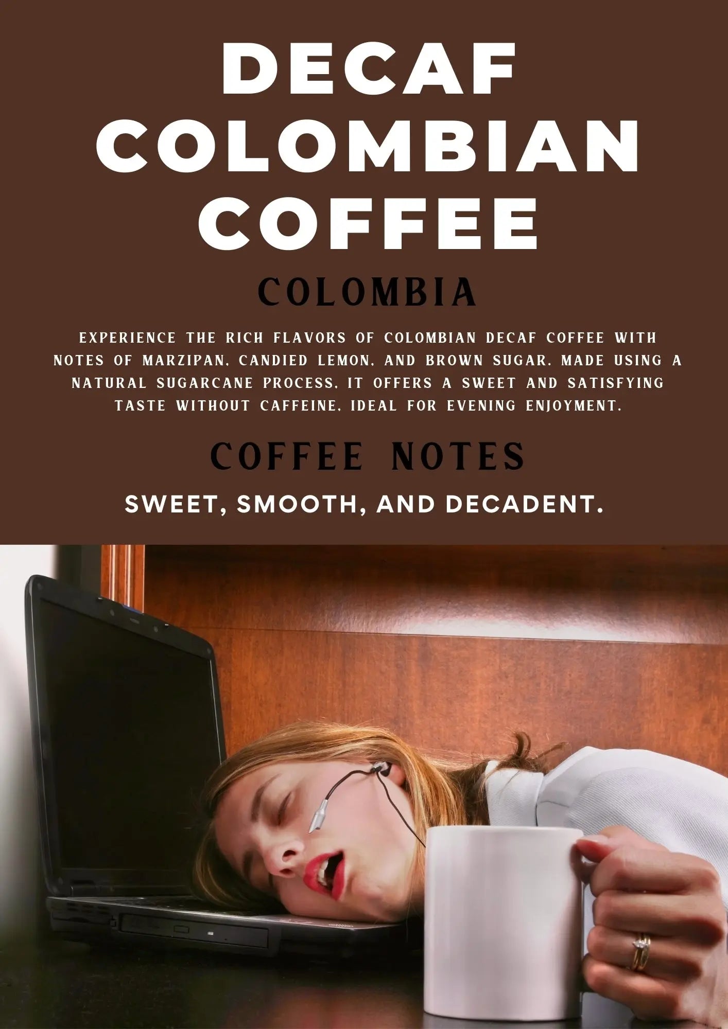 Decaf Colombian Coffee Hamdan Coffee