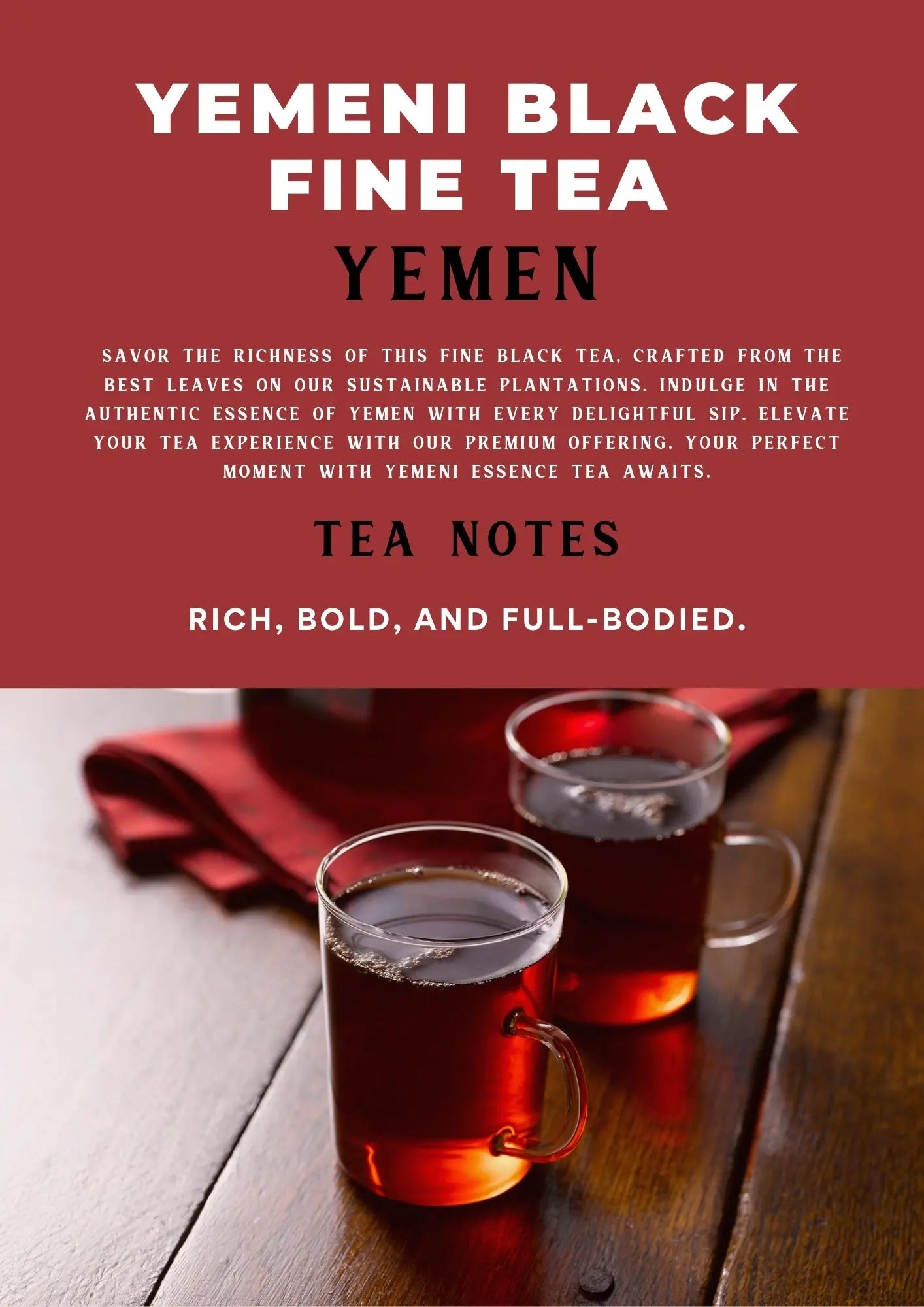 Yemeni Black Fine Tea Hamdan Coffee