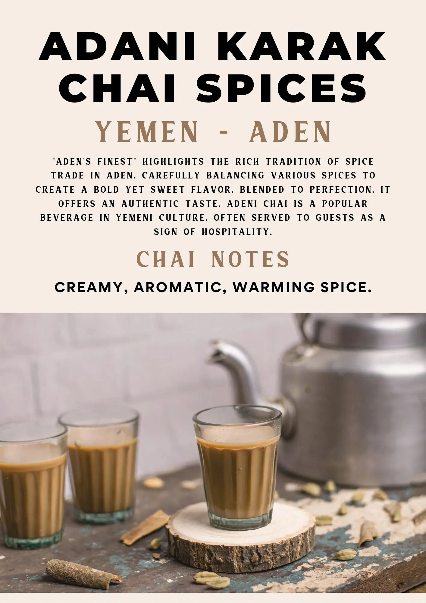 Adani Karak Chai Spices Hamdan Coffee