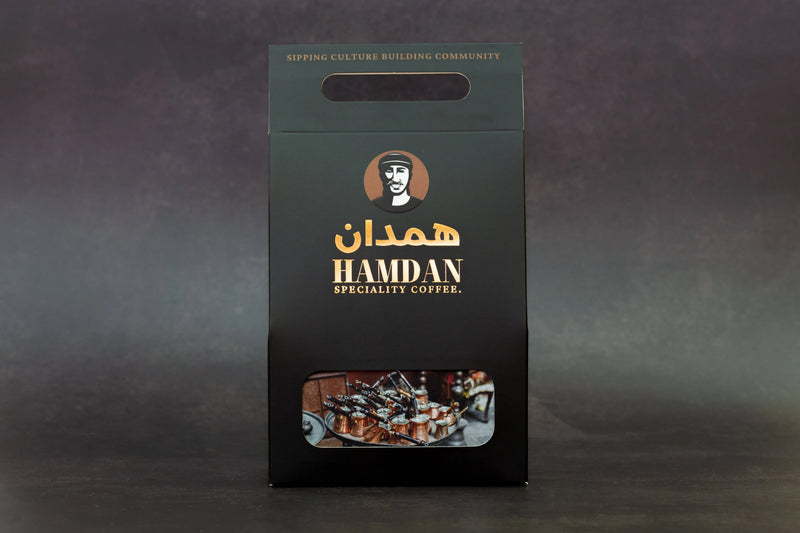 Hamdan Sultan’s Secret dark roast Turkish coffee 