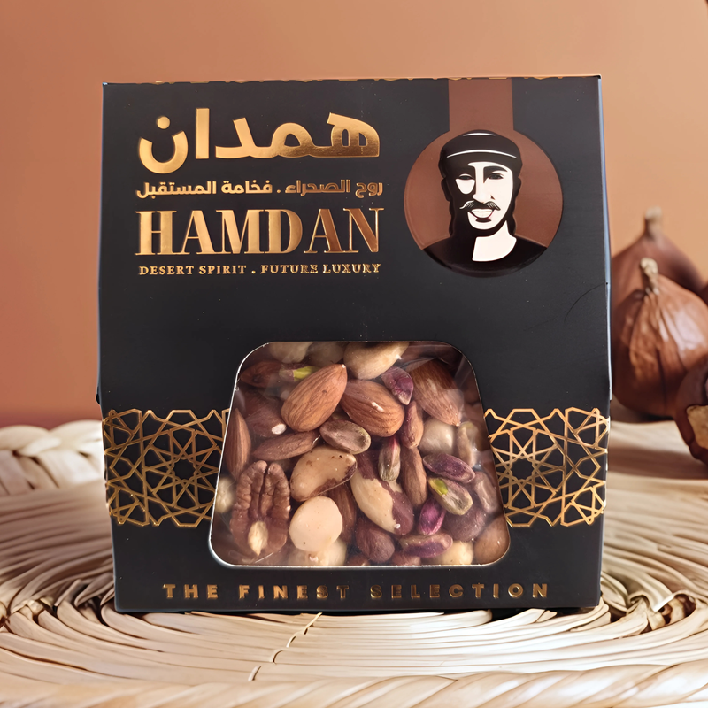 Hamdan Artisan Nut Blend raw pistachios cashews almonds pecans 340g