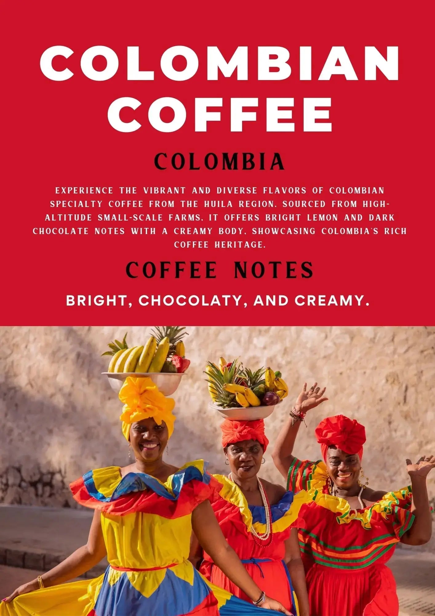 Freshly brewed cup of Hamdan Colombian coffee with smooth fruity taste