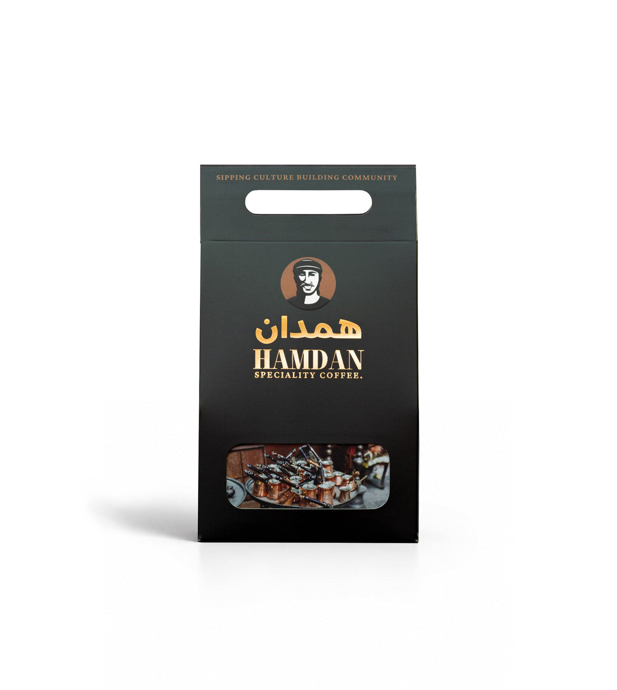Turkish Coffee - Sultan’s Secret Dark Roast Arabica Ibrik Blend with Royal Spice, Bold Rich Aromatic Traditional Ground Coffee (200 g) Hamdan Coffee