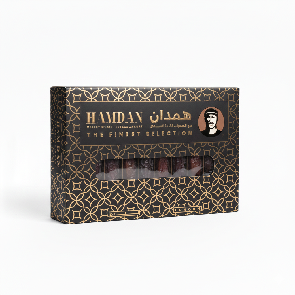 Premium Palestinian Medjool dates arranged in a luxury gift box, naturally sweet and perfect for sharing