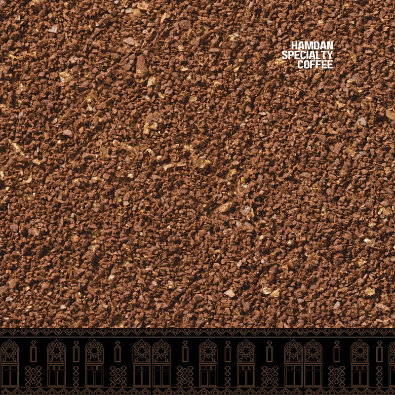 Royal Haraaz Yemen filter ground coffee, medium roast Arabica Ja’adi with jasmine floral, lemon zest and honey notes, 200g