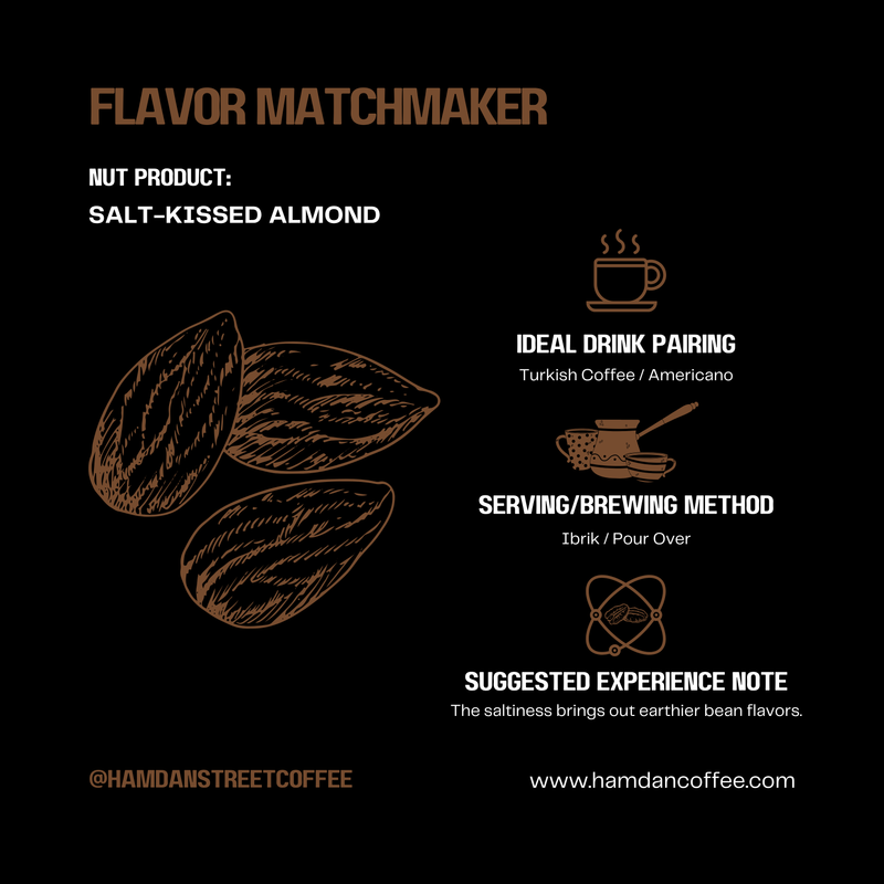 Salt-Kissed Almond Hamdan Coffee Nuts