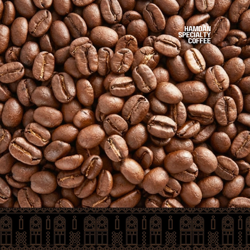 Yemen Mocha coffee beans, medium roast Arabica with fruity chocolatey flavour and prune molasses notes, sun-dried natural Yemeni coffee, 200g