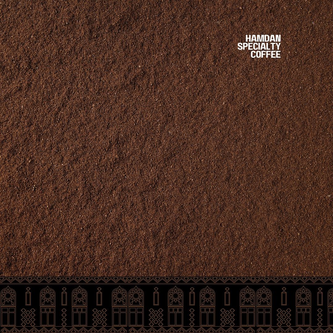 Yemeni ibrik coffee Bedouin’s Brew, medium roast ground Arabica with earthy spices and chocolate notes, traditional Middle Eastern blend, 200g