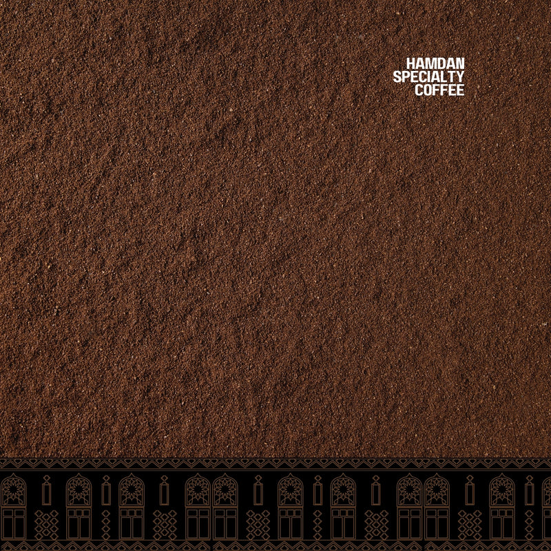 Yemeni ibrik coffee Bedouin’s Brew, medium roast ground Arabica with earthy spices and chocolate notes, traditional Middle Eastern blend, 200g